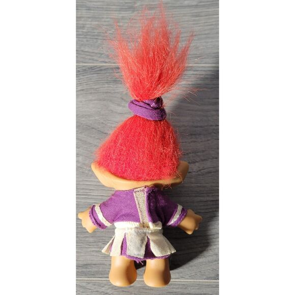 VTG 1998 GTI Treasure‎ Troll Cheerleader Red Hair Eyes Gem PR Outfit Pre-Owned - Picture 7 of 10